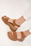 Tan Suede Women's Sandals 20328 - 3