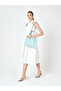 Light Blue Print Women's Shoulder Bag 05Po25Y2013