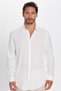 Slim Fit Long Sleeve Slim Fit Flowing Viscose Stylish Men's White Shirt - 3