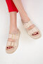 Beige Women's Slippers 20252 - 3