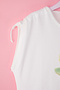 Ecru Printed Knitted T-Shirt Tkdss25Ts00059 - 2