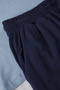 İndigo - Lacivert Regular Fit %100 Pamuk Örme Şortlu Pijama Takımı TMNSS25PT00033 - 3