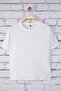 Beyaz Regular Fit Crop Büyük Beden T-shirt TBBSS25BF00061 - 5