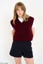 Women's V-Neck Plain Sweater - 2