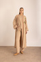 Beige Palazzo Trousers