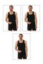 Özkan 0058 3 Pack Men's 100% Cotton Ribbed Flexible Comfortable Back Crossed Sportsman Rambo Thick Strap a