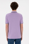 Men's Regular Fit Polo Neck Lilac Basic T-Shirt 50284639-Vr034 - 5