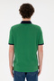 Men's Regular Fit Polo Neck Green Basic T-Shirt 50284638-Vr054 - 5