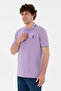 Men's Regular Fit Polo Neck Lilac Basic T-Shirt 50284639-Vr034 - 2