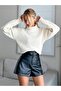 Women's Turtleneck Patterned Premium Knitwear Sweater - 2