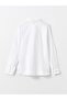 White Long Sleeve Poplin Women's Shirt - 6