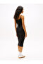 Women's Midi Girdle Dress, Tjw Script Strap Black - 3