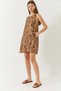 Women's Brown A-Line Printed Dress with Pocket Detail 70306 60271062 - 4