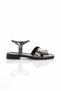 Mi̇a028-3013 Genuine Leather Women's Daily Orthopedic Platinum Holiday Sandals - 7
