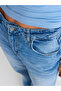 71791 100% Cotton Light Color Wide Leg Denim Pants-Blue - 4