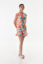 Women's Hooded Shorts Summer Printed Combed Cotton Pajama Set - 6