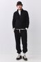 Men's Polar Fleece Stand Collar Sweatshirt Black 2051 - 4