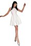 Graduation & prom evening dress - o-neck sleeveless ruffle hem mini dress 165 - 3