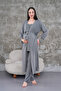 Women's Smoked Lace Summer Special Design Cotton Maternity Maternity Dressing Gown Pajama Set Set - 7