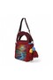 Crochet Knitted Detailed Leather Shoulder Bag, Handmade Special Design Tote Bag - 3
