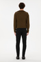 Men's Black Slim Fit Canvas Trousers 50297841-Vr046 - 4
