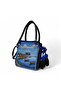 Crochet Knitted Detailed Leather Shoulder Bag, Handmade Special Design Tote Bag