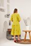 Olive Plus Size Dress with Collar and Embroidery Detail - 5