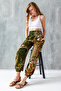 Green Ethnic Pattern Women's Baggy Yoga Pants 100% Viscose Double Pocket - 2460 - 2
