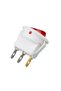 Ic-131B Round Illuminated Switch On-Off 3P White - 3
