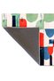 Seda Collection Green Red Blue Abstract Patterned Woven Base Modern Decorative Carpet Seda27 - 4