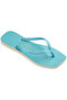 Square Glitter Neon Blue Women's Slippers - 2