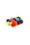 Transfer set (6 bowls, 6 tweezers) 100 pieces of colorful pom poms color sorting coordination - 3