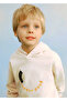 04-10 Years Old Beige Boy's Hooded Sweatshirt - Beige - 2