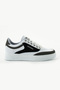 907 White Lace-Up Smoke Detail White Sole Comfortable Men's Sneakers - 5