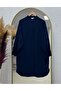 Seçil Sleeves Ribbed Linda Tunic-El1176 Navy