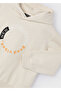 04-10 Years Old Beige Boy's Hooded Sweatshirt - Beige - 5