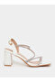 Sparkle Strap Block Heel Sandals