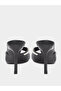 Faux Pearl Embellished Stiletto Heel Sandals - 5