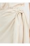 Halter Neck Wrap Midi Dress with Tie Up Detail - 5
