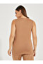 Solid Round Neck Sleeveless Knit Top - 4