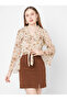 Floral Print Collared Chiffon Top - 3