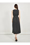 Pinstripe Wrap Front Blazer Midi Dress - 6