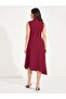 Plain Tie-Up Sleeveless Blazer Midi Dress - 6