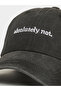 Embroidered Slogan Cap - 4
