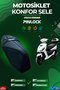Yuki Casper Motorcycle Comfort Saddle and Seat Cover Visco Sponge