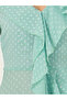 Dobby Ruffle Detail A-Line Maxi Dress - 6