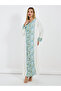 Embroidered Panel Round Neck Jalabiya - 5