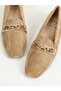 Metal Chain Accent Suede Look Mules - 2