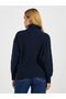 Half Zip Placket Regular Fit Knit Top - 5