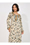 Floral Print Rayon Mukhawar Jalabiya with Handwork - 5